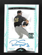 2022 LEAF TRINITY ROBBY SNELLING RC 25/25 ROOKIE autograph AUTO XRC platinum