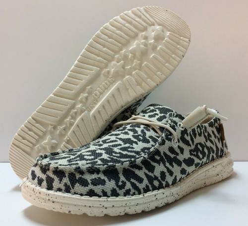 Hey Dude Wendy Woven Cheetah Grey 