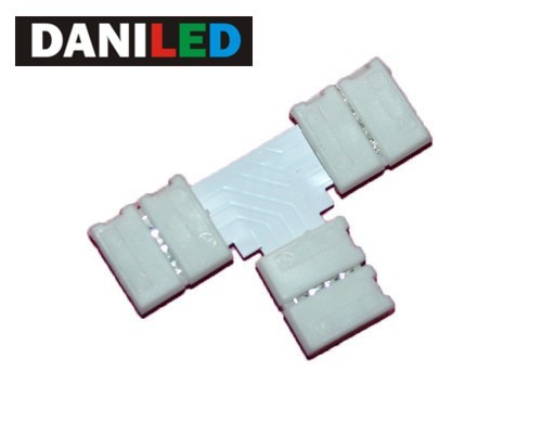 Conectores para tiras LED RGB en L , T, CRUCE, empalme 10mm smd 5050 - Imagen 3 de 5