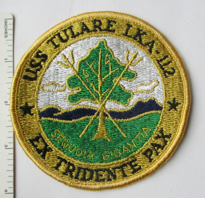 Original US NAVY SHIP PATCH USS TULARE LKA-112