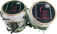 1200' 1/4" 3 Strand Medium-Soft Lay Twisted Nylon Zebra Trotline!