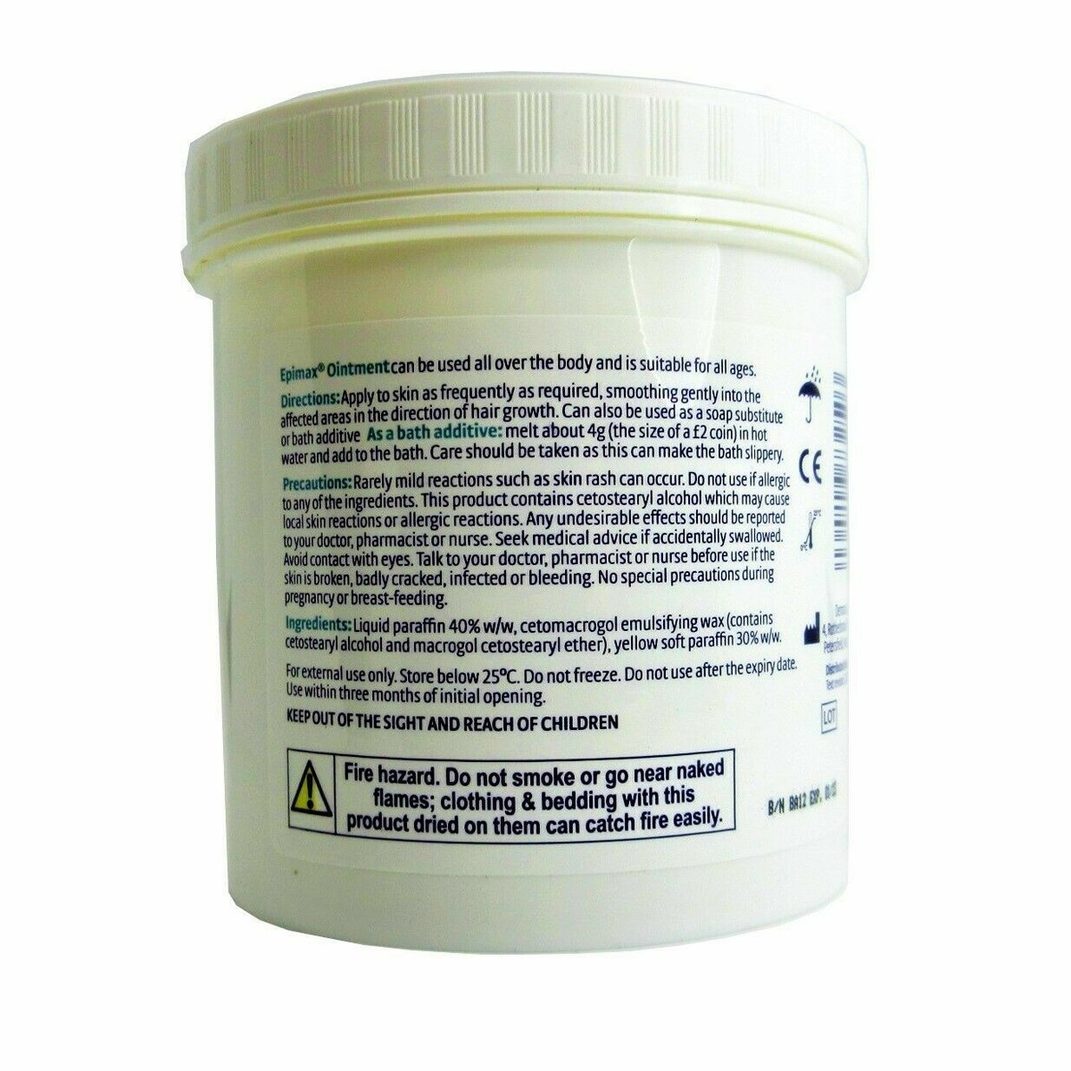 Epimax Crema 500g (uso In Eczema, Psoriasi E Altre Condizioni - Foto 3
