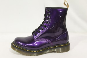 purple chrome doc martens