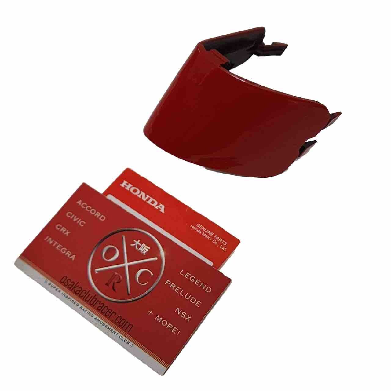 Genuine OEM 99-01 Acura NSX Front Bumper Tow Hook Cover Cap NEW Formula Red R510