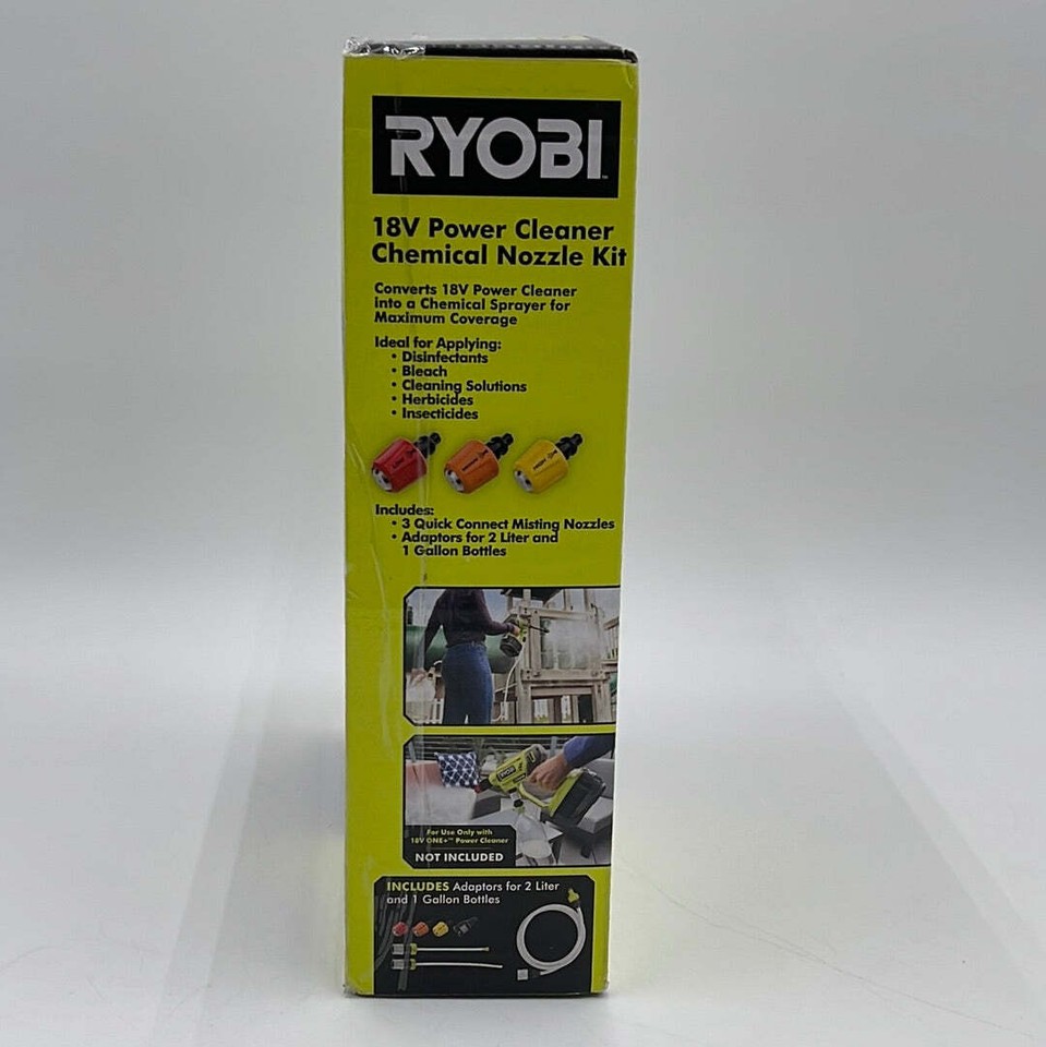 New Ryobi EZClean Power Cleaner Chemical Nozzle Kit Pressure Washer