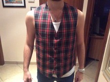 Lot of 10 Men's Vests "Fraizzoli" Scottish Elegant Party Bartender - Club Restaurant