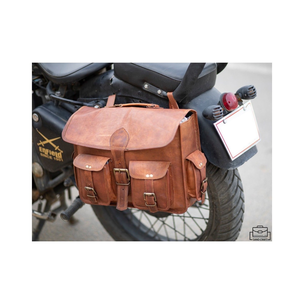 pclele Sacoches cavalières pour Moto Sac De Moto en Cuir PU