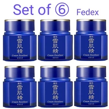 KOSE SEKKISEI Cream Excellent Whitening Moisturizing Cream1.7oz×6 JAPAN Fedex
