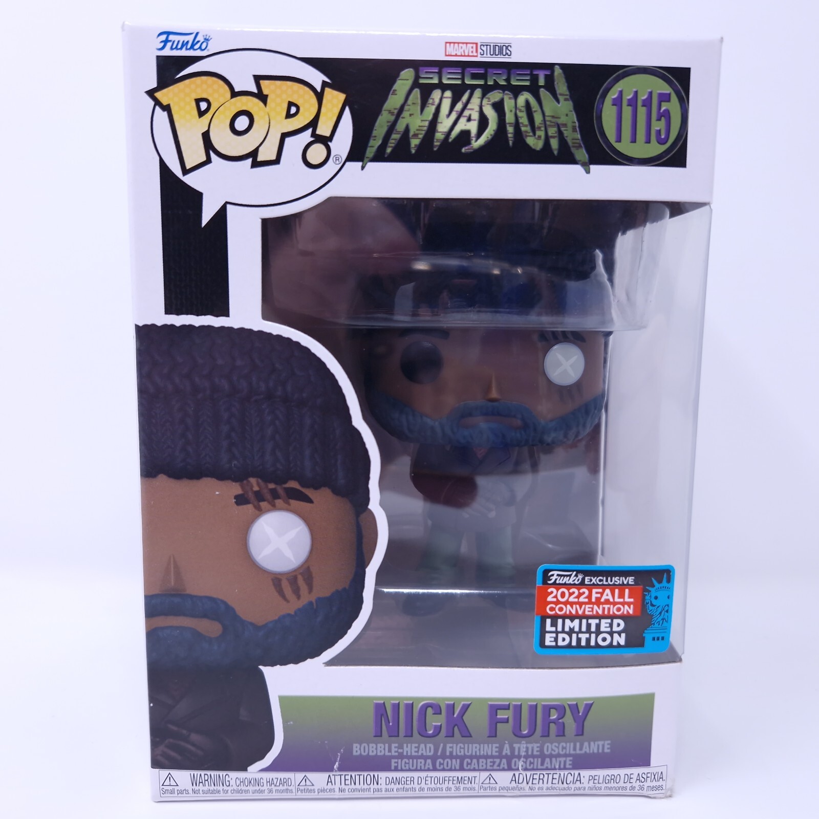 Protector Gratuito Funko Pop Nick Fury Marvel Studios Secret Invasion 2022 Nycc 1115