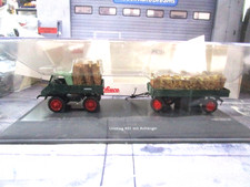 Schuco Piccolo Mercedes-Benz Unimog 401 DP – Modellauto 1:87, Gelb, Mit Herz-Logo