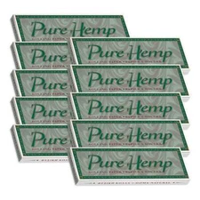 Pure Hemp Rolling Papers Classic Single Wide Cigarette Paper 69mm (10 Booklets)