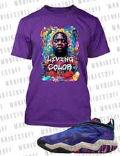 Biggie Living Color Graphic Sneaker Tee Shirt Match J6 Why Not Pro Club Shaka T