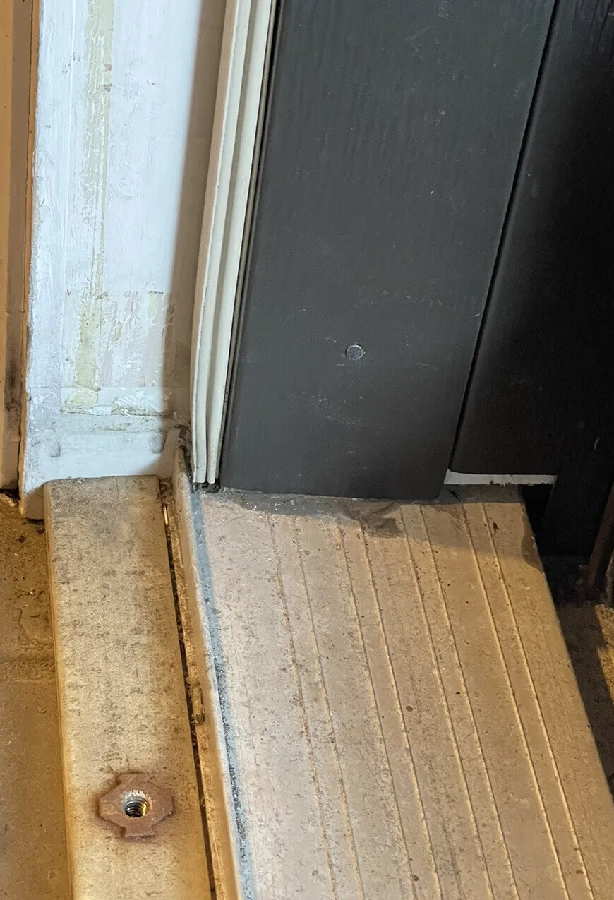 Exterior Door Sill Cap Kit Door Weatherstrip Threshold Door Sweep Black