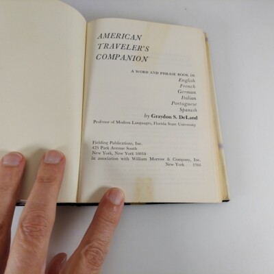 American Traveler's Companion G.S. DeLand Multi-Language Word and