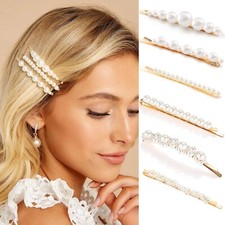 Gold pearl bobby pins Women Girls Valentines Mother  s Day Hair Clip Barret