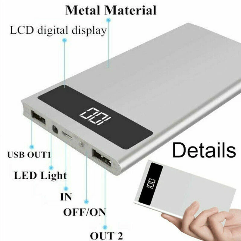 2020 New Portable External Battery Huge Capacity Power Bank 10000mAh Charger - Image 3 of 4