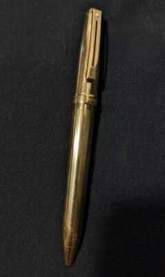 Sheaffer Vintage White Dot Prelude Gold Ball Pen-USA