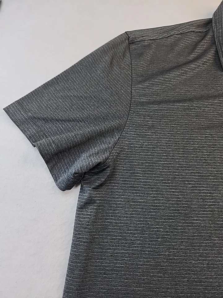 Camisa Polo Izod Golf Rayas Carbón Para Hombres XL Ligera Mezcla de Poliéster Foto 3 de 4