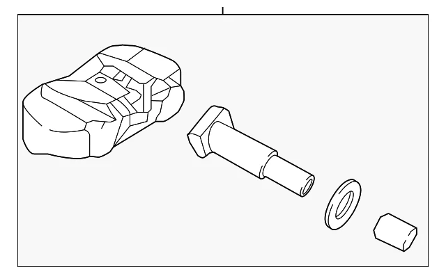Genuine Hyundai Genesis 2017-2023 GV80 G80 G90 Tire Pressure Sensor 52933-D2100