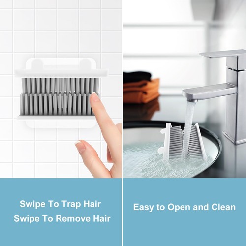 Reusable Silicone Hair Catcher for Shower and Bathtub Drain Protection - Picture 4 of 6