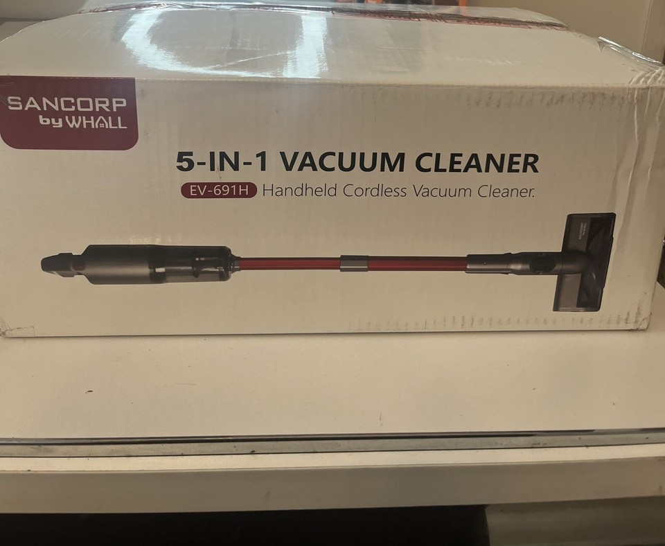 Sancorp by WHALL. Batterycyclone vacuum cleaner. EV691H. Red/black