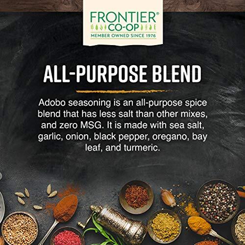 Frontier Co op Organic Adobo Seasoning 16oz All Purpose MSG Free Spice Blend