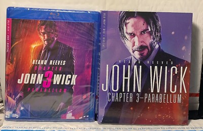 NEW JOHN WICK 3 BLU-RAY+DVD+DIGITAL HD! W-RARE WALMART SLIPCOVER! FACTORY SEALED