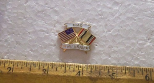 United States & Iraq (Service Ribbon) Crossed Flags - Iraq Veteran Pin ...