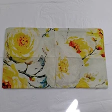 Pillow Cover Flower Floral Yellow Cream Rectangle