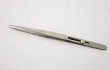 Stainless Steel Fine Point Crafters Tweezers With Slide Lock