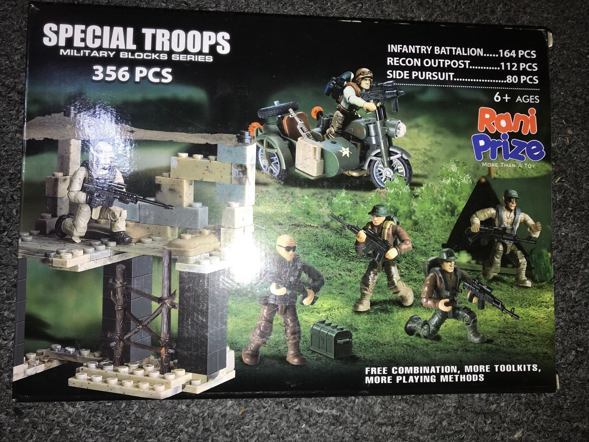 ●313 RELIEF SQUAD Special Troops Military Blocks Series 356 pcs Rani Prize - HTF | eBay