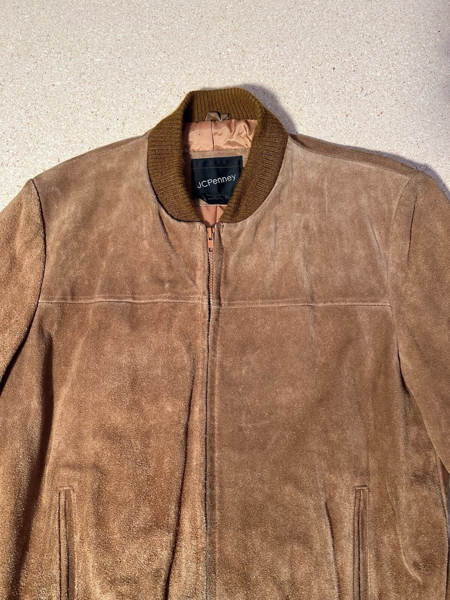 Vintage JCPenney Split Cowhide Leather Jacket Bomber Full Vintage JCPenney Split Cowhide Leather Jacket Bomber Full