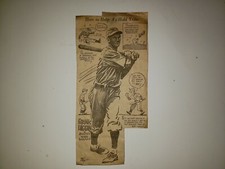 Pinky Higgins 1933 Cartoon Sketch A's University of Texas Baseball