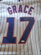 Mark Grace Signed White Chicago Cubs Jersey JSA