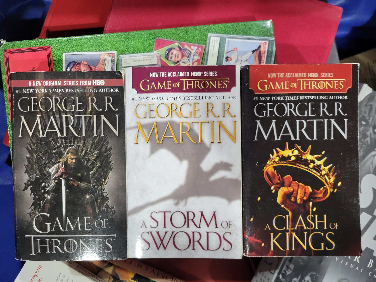 Lot of 3 Game of Thrones Books by George R. R. Martin - Paperback-image