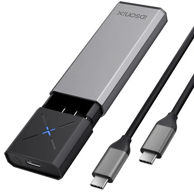 IDSONIX USB C M.2 NVMe NGFF SATA SSD USB 3.2 10Gbps Enclosure Case Converter Adapter