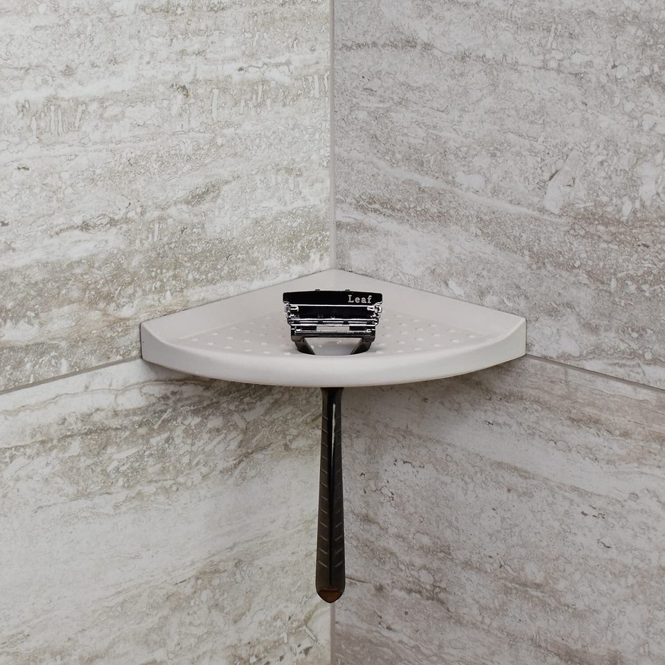 Decor Corner Shower Footrest, Shower Shaving Shelf for Inside Shower