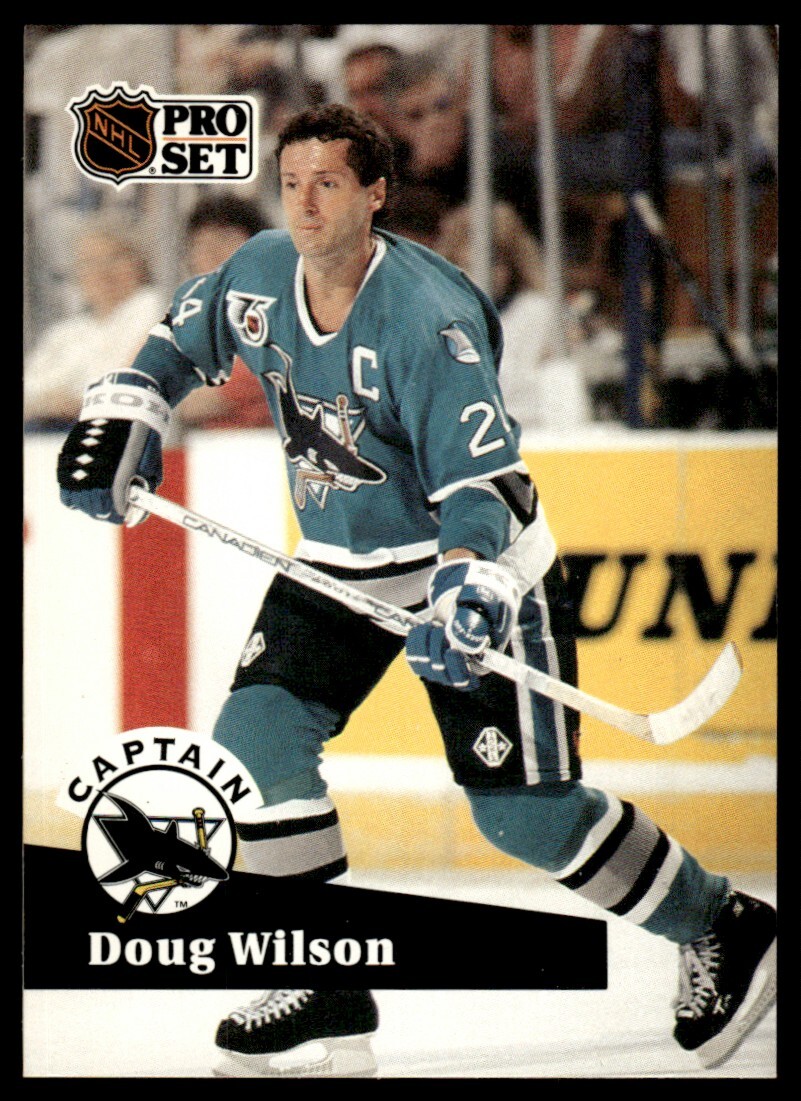 1991-92 Pro Set #584 Doug Wilson San Jose Sharks