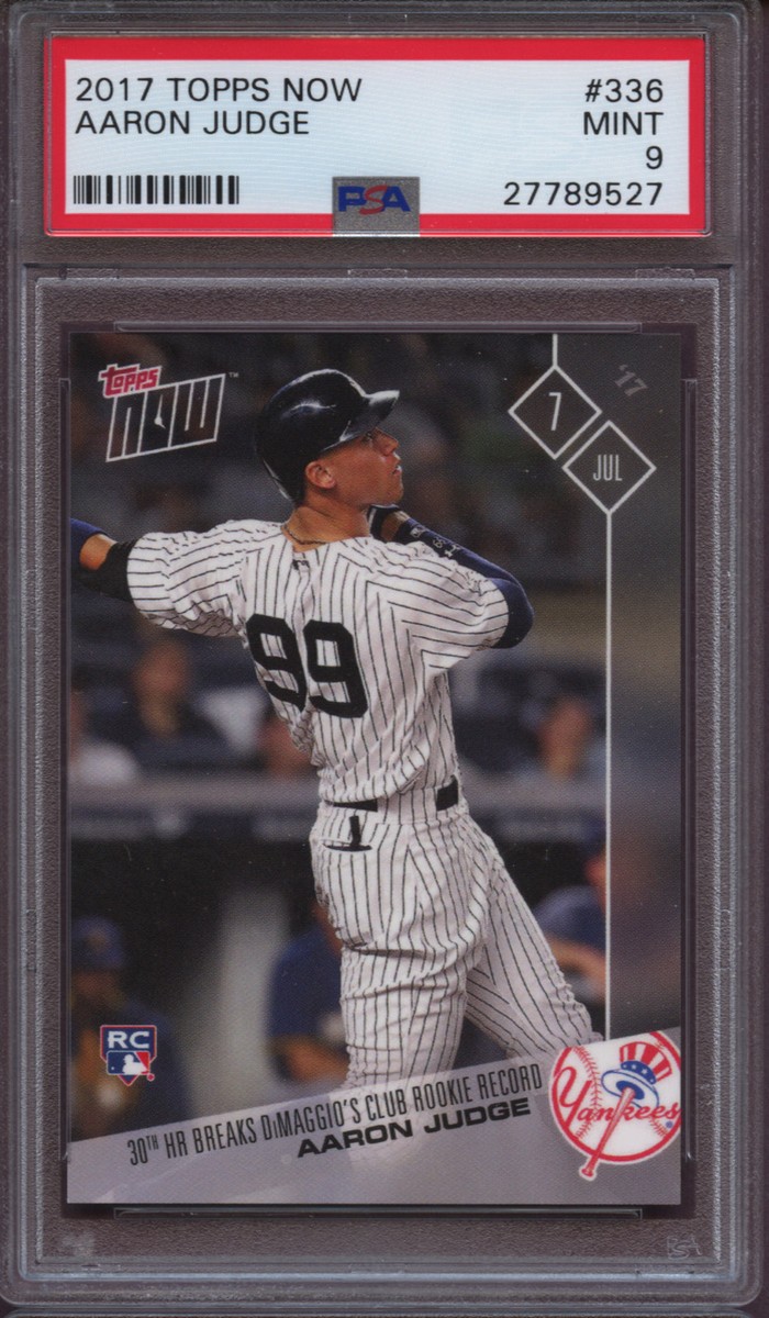 2017 Topps Now 336 Aaron Judge PSA 9 Mint RC | eBay