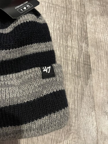 Houston Texans '47 Raised Cuff Knit Beanie Winter Hat OSFA Fleece Lined NWT Cap - Picture 3 of 5