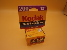 Kodak GOLD 200 Speed 35MM Film 12 Exposure Sealed NOS Film Exp. 1998
