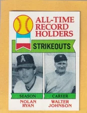 1979 Topps #417 Nolan Ryan/Walter Johnson NM Near Mint ATL #29827