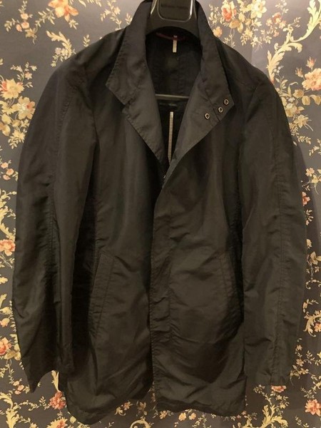 Men Cinque Trench Coat Navy 36 / S / 44