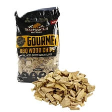 Bear Mountain BBQ Gourmet Natural Hardwood Chips Balanced Sweet Smoky Flavor