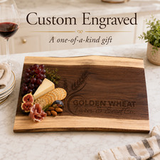 Personalized Black Walnut Cutting Board 13.75x9.75 Custom Engraved