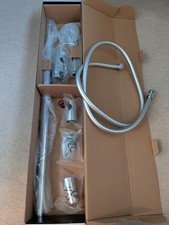 Shower Head, Hose and Wall Bracket (Missing Mixer Tap). New