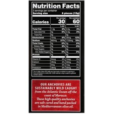 Wild Caught Anchovies in Olive Oil, 2oz Cans Pack of 12 
