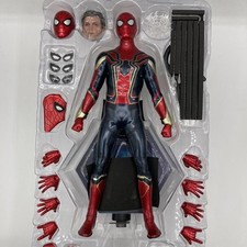 Hot Toys MMS482 Iron Spider 1/6 Avengers Infinity War Figure Opened Box Damaged