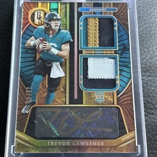 2021 Panini GOLD STANDARD FOOTBALL - TREVOR LAWRENCE DUAL PATCH & AUTO RC 35/49