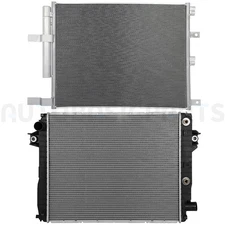 Aluminum Radiator & AC Condenser Cooling Kit For 13 14 15 16 17 18 Ram 2500